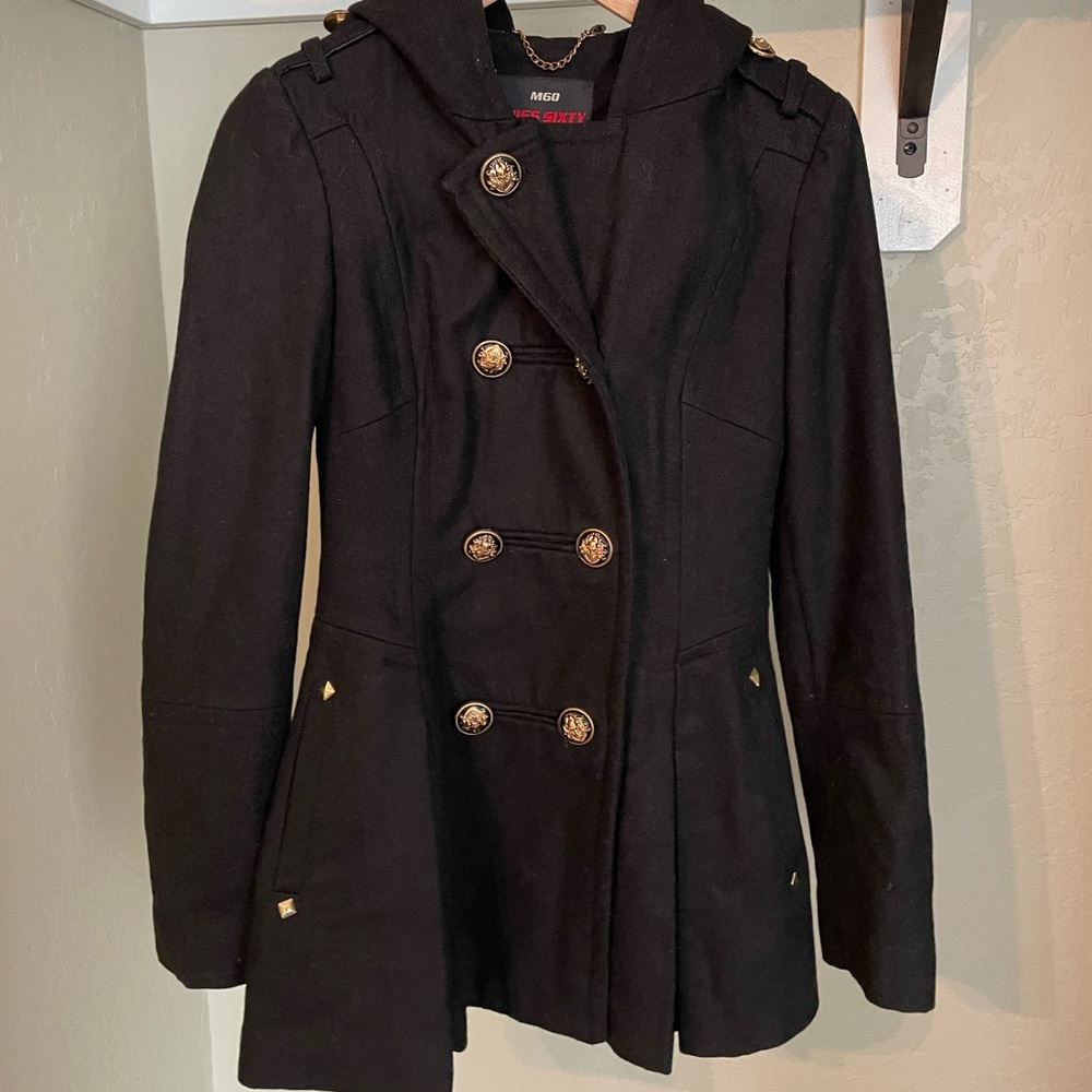 Black peacoat